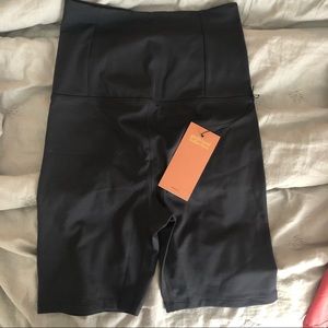 Black Seamless Maternity Bike Short - S
